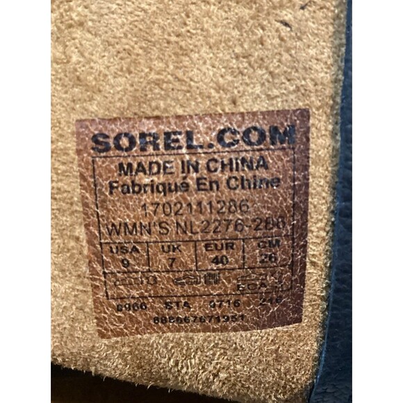 SOREL CATE THE GREAT WEDGE Chestnut Brown Waterproof LACE UP Women's Boots Sz 9 - Picture 11 of 16